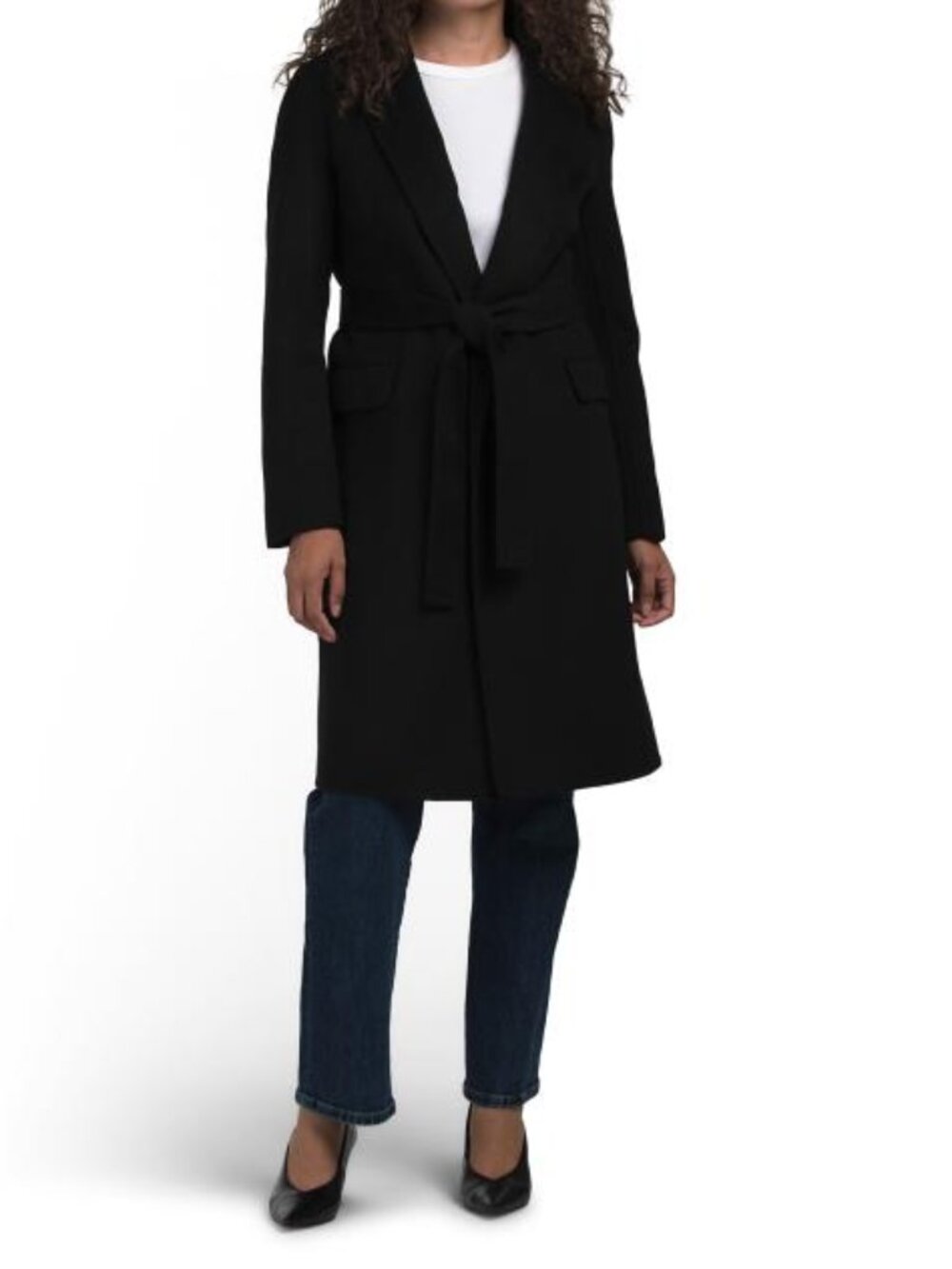 THEORY Wool And Cashmere Blend Belted Coat